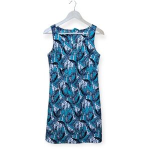 EUC Talbots Giraffe Print Sleeveless Shift Dress